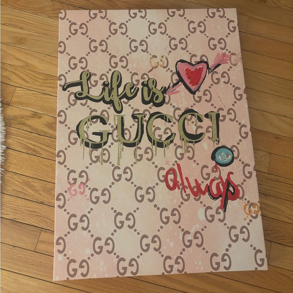 Gucci Heart and Arrow Art Print